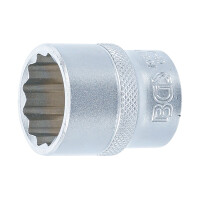 BGS 10643 Steckschlüssel-Einsatz Zwölfkant | Antrieb Innenvierkant 12,5 mm (1/2") | SW 23 mm