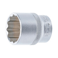 BGS 10645 Steckschlüssel-Einsatz Zwölfkant | Antrieb Innenvierkant 12,5 mm (1/2") | SW 27 mm