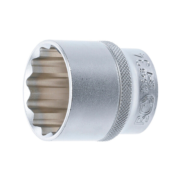 BGS 10648 Steckschlüssel-Einsatz Zwölfkant | Antrieb Innenvierkant 12,5 mm (1/2") | SW 34 mm