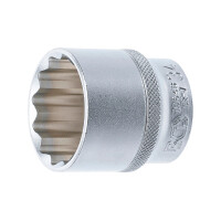 BGS 10648 Steckschlüssel-Einsatz Zwölfkant | Antrieb Innenvierkant 12,5 mm (1/2") | SW 34 mm