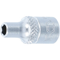 BGS 10650 Steckschlüssel-Einsatz Sechskant | Antrieb Innenvierkant 6,3 mm (1/4") | SW 5/32"