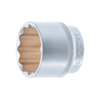 BGS 10651-1 Steckschlüssel-Einsatz Zwölfkant | Antrieb Innenvierkant 12,5 mm (1/2") | SW 46 mm