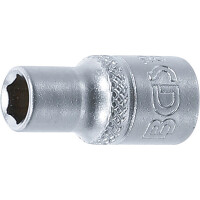 BGS 10652 Steckschlüssel-Einsatz Sechskant | Antrieb Innenvierkant 6,3 mm (1/4") | SW 7/32"
