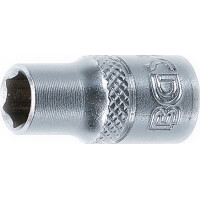 BGS 10653 Steckschlüssel-Einsatz Sechskant | Antrieb Innenvierkant 6,3 mm (1/4") | SW 1/4"