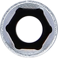 BGS 10671 Steckschlüssel-Einsatz Sechskant, tief | Antrieb Innenvierkant 6,3 mm (1/4") | SW 5/16"