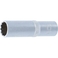 BGS 10683 Steckschlüssel-Einsatz Zwölfkant, tief | Antrieb Innenvierkant 12,5 mm (1/2") | SW 16 mm