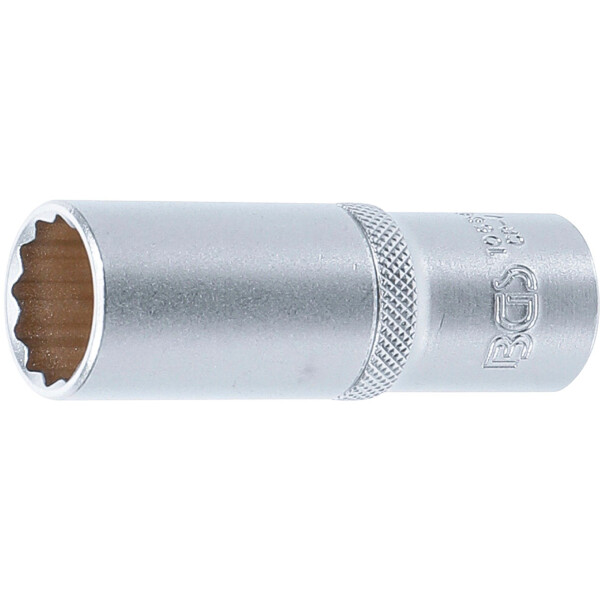 BGS 10686 Steckschlüssel-Einsatz Zwölfkant, tief | Antrieb Innenvierkant 12,5 mm (1/2") | SW 19 mm