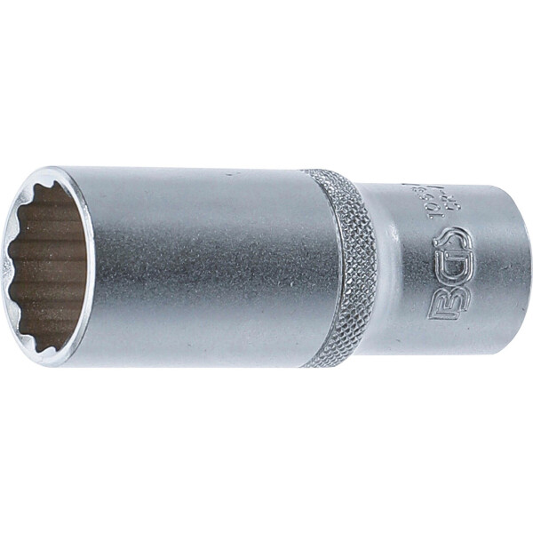 BGS 10687 Steckschlüssel-Einsatz Zwölfkant, tief | Antrieb Innenvierkant 12,5 mm (1/2") | SW 22 mm