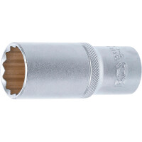 BGS 10688 Steckschlüssel-Einsatz Zwölfkant, tief | Antrieb Innenvierkant 12,5 mm (1/2") | SW 24 mm