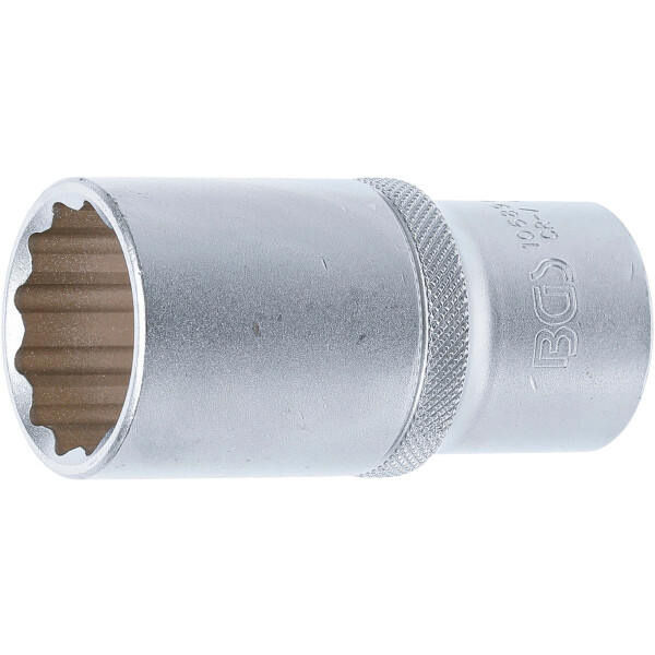 BGS 10689 Steckschlüssel-Einsatz Zwölfkant, tief | Antrieb Innenvierkant 12,5 mm (1/2") | SW 28 mm