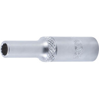BGS 10704 Steckschlüssel-Einsatz Zwölfkant, tief | Antrieb Innenvierkant 6,3 mm (1/4") | SW 5 mm