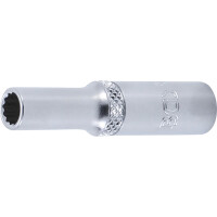 BGS 10706 Steckschlüssel-Einsatz Zwölfkant, tief | Antrieb Innenvierkant 6,3 mm (1/4") | SW 6 mm