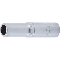 BGS 10707 Steckschlüssel-Einsatz Zwölfkant, tief | Antrieb Innenvierkant 6,3 mm (1/4") | SW 7 mm