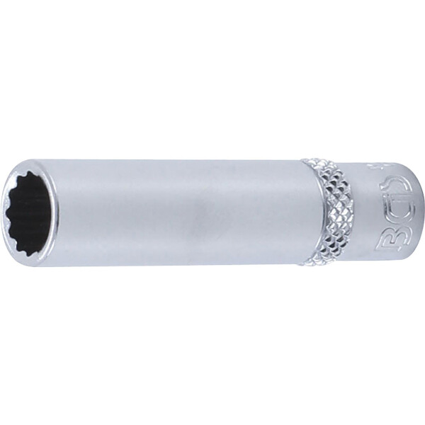 BGS 10708 Steckschlüssel-Einsatz Zwölfkant, tief | Antrieb Innenvierkant 6,3 mm (1/4") | SW 8 mm