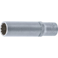 BGS 10709 Steckschlüssel-Einsatz Zwölfkant, tief | Antrieb Innenvierkant 6,3 mm (1/4") | SW 9 mm