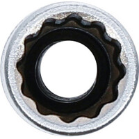 BGS 10709 Steckschlüssel-Einsatz Zwölfkant, tief | Antrieb Innenvierkant 6,3 mm (1/4") | SW 9 mm