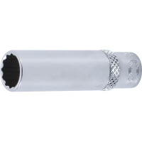 BGS 10710 Steckschlüssel-Einsatz Zwölfkant, tief | Antrieb Innenvierkant 6,3 mm (1/4") | SW 10 mm