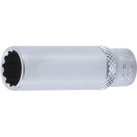 BGS 10711 Steckschlüssel-Einsatz Zwölfkant, tief | Antrieb Innenvierkant 6,3 mm (1/4") | SW 11 mm