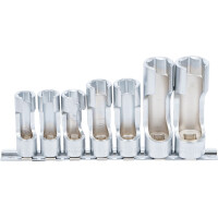 BGS 1105 Spezial-Steckschlüssel-Einsatz-Satz, geschlitzt | Antrieb Innenvierkant 10 mm (3/8") | SW 10 - 19 mm | 7-tlg.
