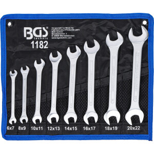BGS 1182 Doppel-Maulschlüssel-Satz | SW 6 x 7 - 20 x...