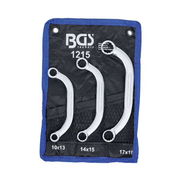 BGS 1215 Starter- und Blockschlüssel-Satz | SW 10 x 13 - 17 x 19 mm | 3-tlg.