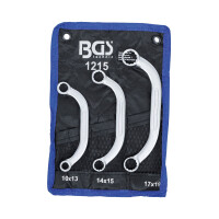 BGS 1215 Starter- und Blockschlüssel-Satz | SW 10 x 13 - 17 x 19 mm | 3-tlg.