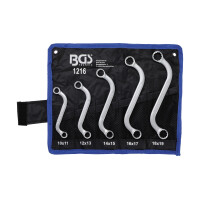 BGS 1216 Doppel-Ringschlüssel-Satz | S-Form | SW 10 x 11 - 18 x 19 mm | 5-tlg.