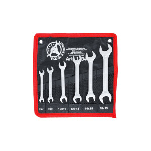 BGS Diy 1234 Doppel-Maulschlüssel-Satz | SW 6 x 7 -...