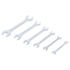 BGS Diy 1234 Doppel-Maulschlüssel-Satz | SW 6 x 7 - 18 x 19 mm | 6-tlg.