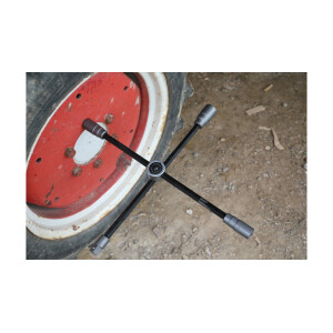 BGS 1458 Lkw-Radkreuz | faltbar | Vierkant | SW 24 x 27 x 32 x 20 mm (3/4")