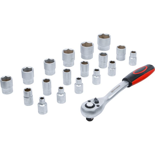 BGS Diy 15110 Steckschlüssel-Satz | Antrieb 12,5 mm (1/2") | SW 8 - 32 mm | 19-tlg.