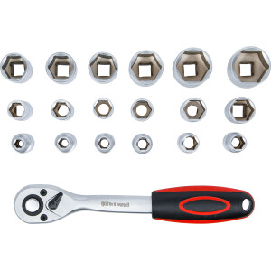 BGS Diy 15110 Steckschlüssel-Satz | Antrieb 12,5 mm...