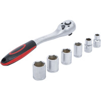 BGS Diy 15112 Steckschlüssel-Satz | Antrieb 10 mm (3/8") | SW 8 - 19 mm | 7-tlg.