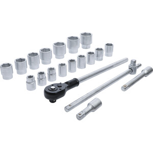 BGS Diy 15113 Steckschlüssel-Satz | Antrieb 20 mm...