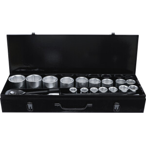 BGS Diy 15113 Steckschlüssel-Satz | Antrieb 20 mm (3/4") | SW 19 - 50 mm | 20-tlg.