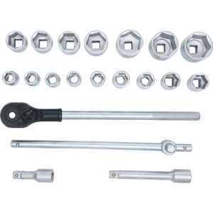 BGS Diy 15113 Steckschlüssel-Satz | Antrieb 20 mm (3/4") | SW 19 - 50 mm | 20-tlg.