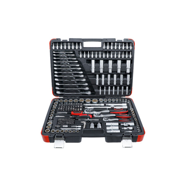 BGS Diy 15216 Steckschlüssel-Satz | Antrieb 6,3 mm (1/4") / 10 mm (3/8") / 12,5 mm (1/2") | 216-tlg.
