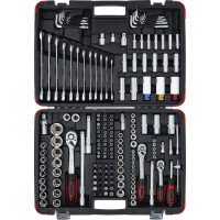 BGS Diy 15217 Steckschlüssel-Satz | Antrieb 6,3 mm (1/4") / 10 mm (3/8") / 12,5 mm (1/2") | 176-tlg.