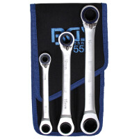 BGS 1556 Ratschen-Ringschlüssel-Satz | umschaltbar | "4-in-1" | 3-tlg.
