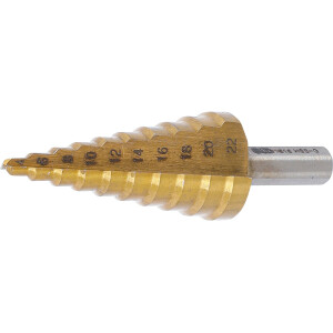 BGS 1618 Stufenbohrer | titannitriert | Ø 4 - 22 mm