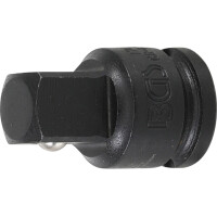 BGS 174 Kraft-Steckschlüssel-Adapter | Innenvierkant 10 mm (3/8") - Außenvierkant 12,5 mm (1/2")