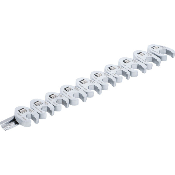 BGS 1756 Hahnenfußschlüssel-Satz | Antrieb Innenvierkant 10 mm (3/8") | SW 10 - 19 mm | 10-tlg.