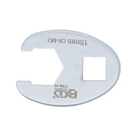 BGS 1756-15 Hahnenfußschlüssel | Antrieb Innenvierkant 10 mm (3/8") | SW 15 mm