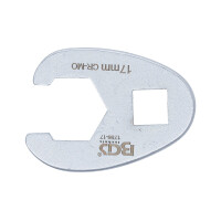 BGS 1756-17 Hahnenfußschlüssel | Antrieb Innenvierkant 10 mm (3/8") | SW 17 mm