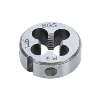 BGS 1900-M9X1.25-S Gewindeschneideisen | M9 x 1,25 x 25 mm