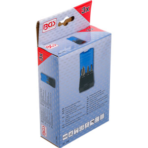 BGS 1998 Blechschälbohrer-Satz | HSS | 3 Größen | 3-tlg.