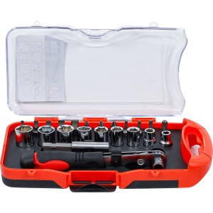 BGS Diy 20123 Bit-/Steckschlüssel-Einsatz-Satz | mit...