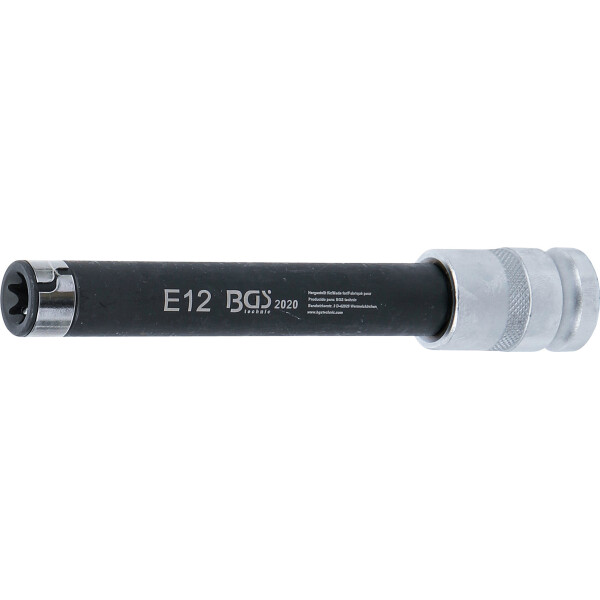 BGS 2020 Steckschlüssel-Einsatz für BMW-Zylinderkopf E-Profil, 150 mm | Antrieb Innenvierkant 12,5 mm (1/2") | SW E12