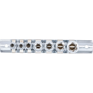 BGS 2027 Steckschlüssel-Einsatz-Satz E-Profil | Antrieb Innenvierkant 6,3 mm (1/4") / 10 mm (3/8") | SW E6 - E16 | 7 tlg.