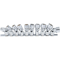 BGS 205 Kardangelenk-Einsatz-Satz Sechskant | Antrieb Innenvierkant 10 mm (3/8") | SW 10 - 19 mm | 10-tlg.